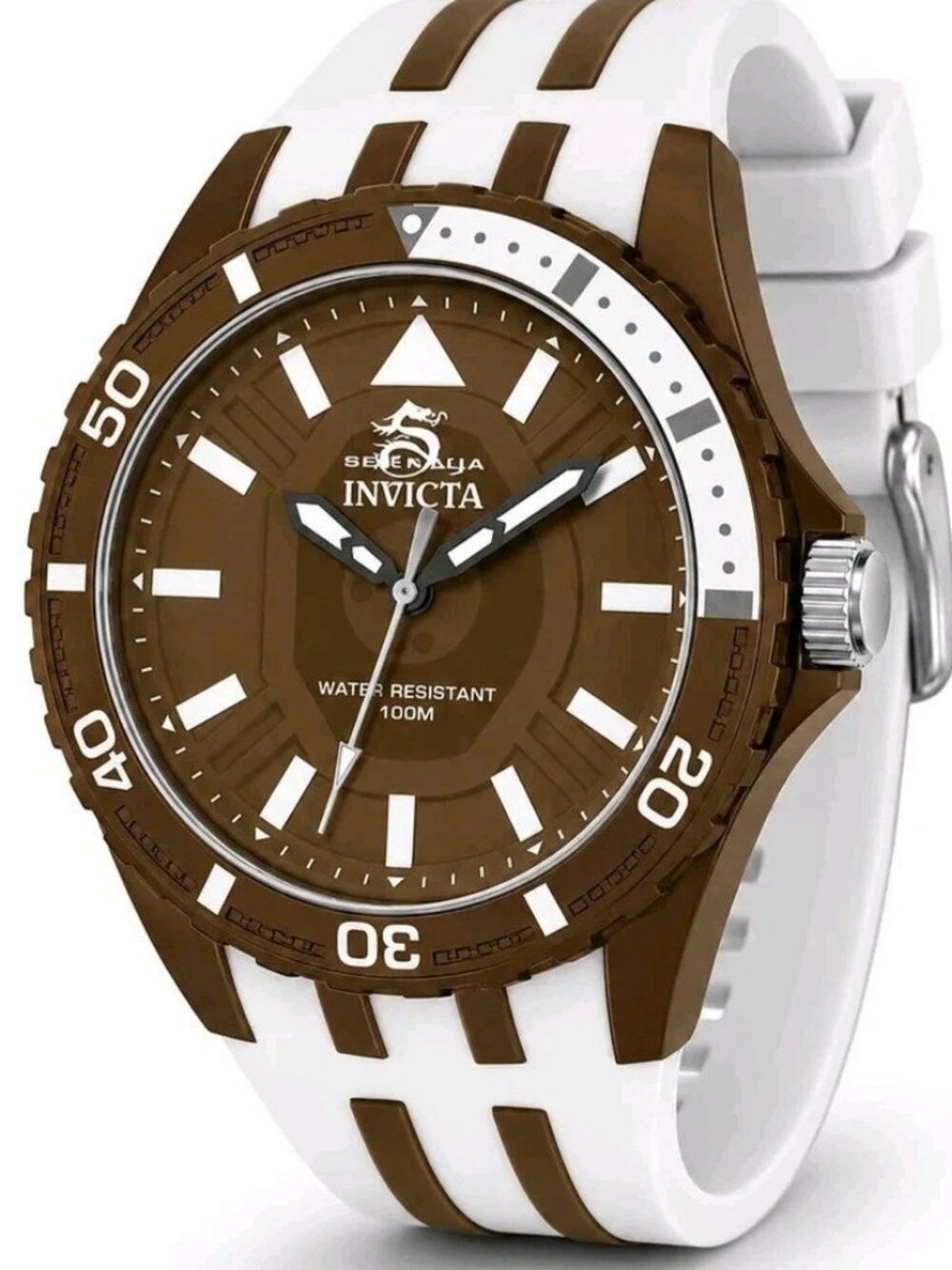 $259 Invicta Subaqua Men’s 44mm Dark Brown White Quartz Watch 70034 NIB